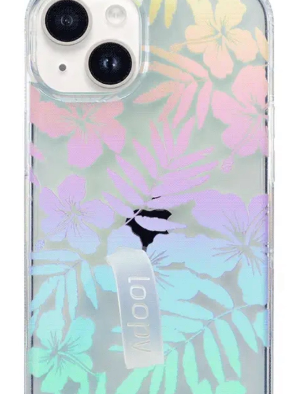 Clear Pearl Paradise Loopy Case I phone 13 Pro